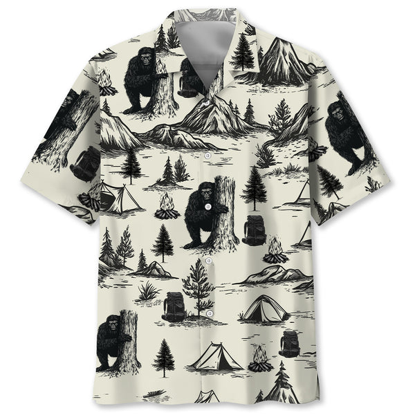 Vintage Camping Hawaiian Shirt