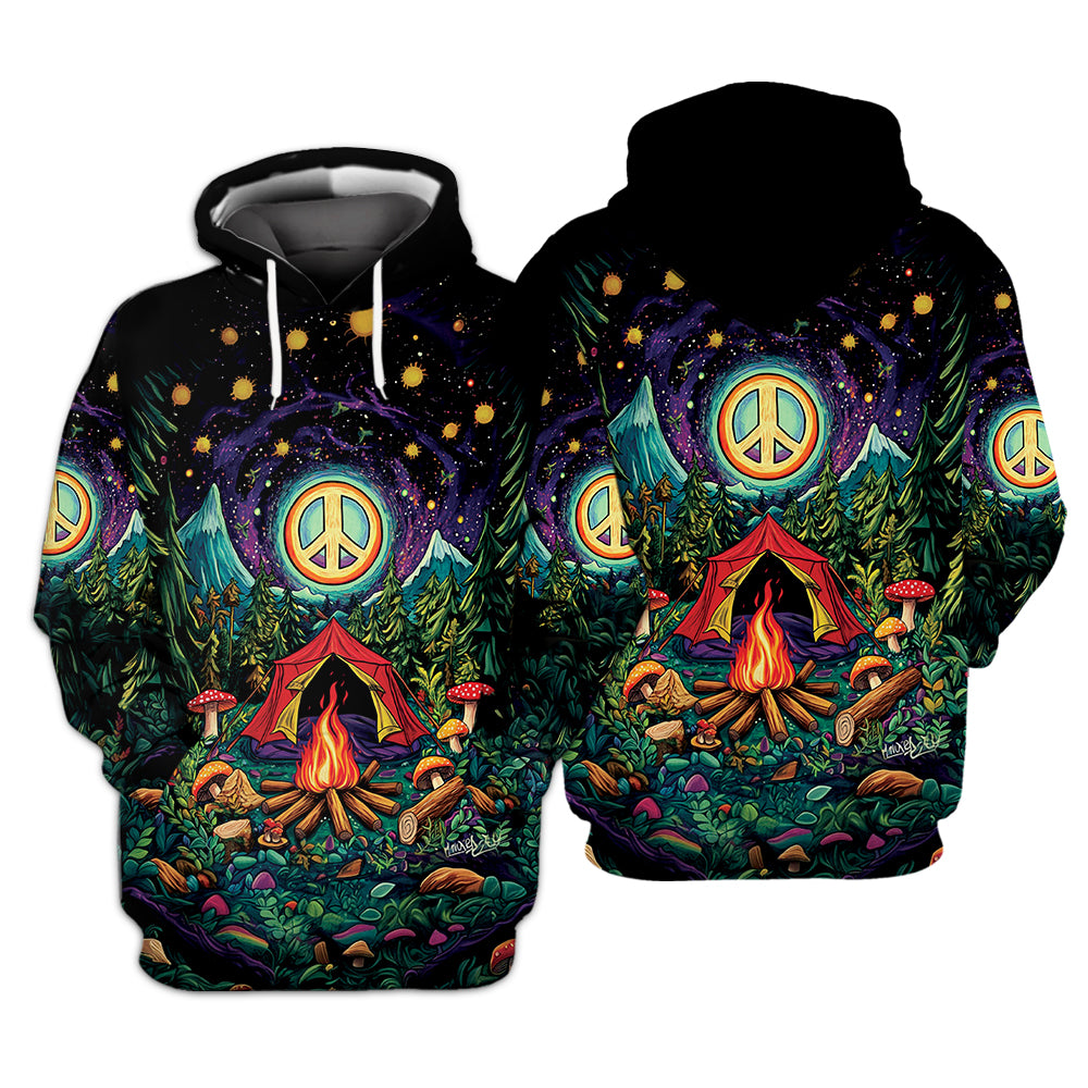 Campfire Peace Life All Over Print Shirt