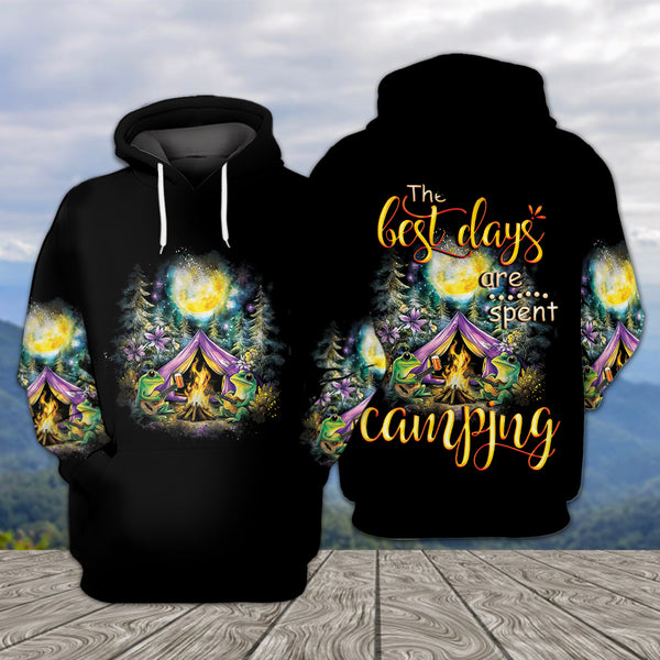 The Best Day Are Spent Camping All Over Print Shirt