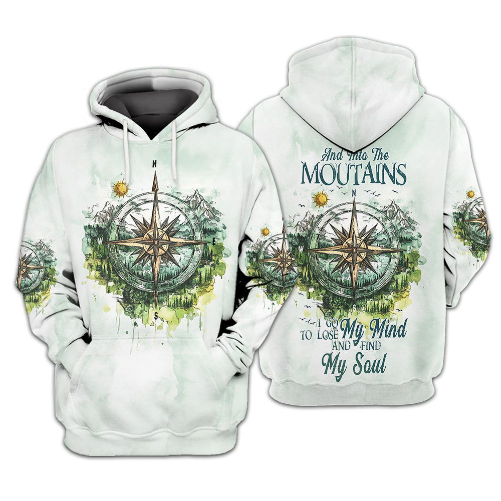 Into The Mountains I Go All Over Print Shirt