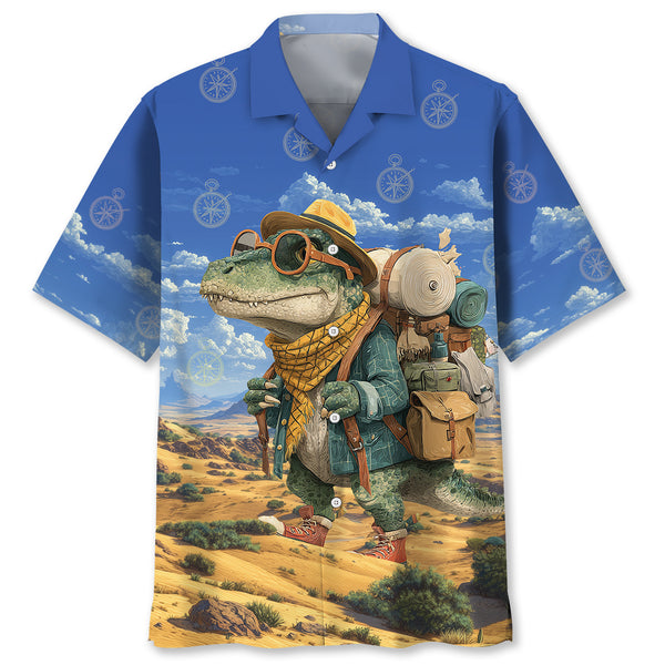 Desert Explorer Dinosaur Hawaiian Shirt
