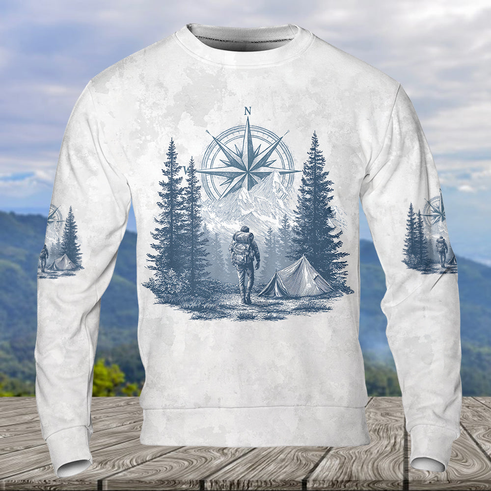 Vintage Hiking Compass All Over Print Shirt
