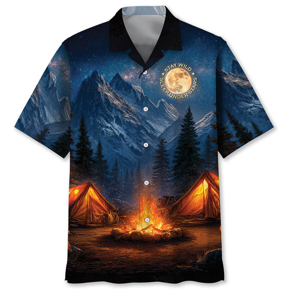 Starlit Adventure Camp Hawaiian Shirt