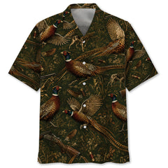 Vintage Pheasant Hunting Hawaiian Shirt