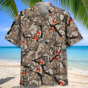 Camo Forest Dove Hunting Hawaiian Shirt