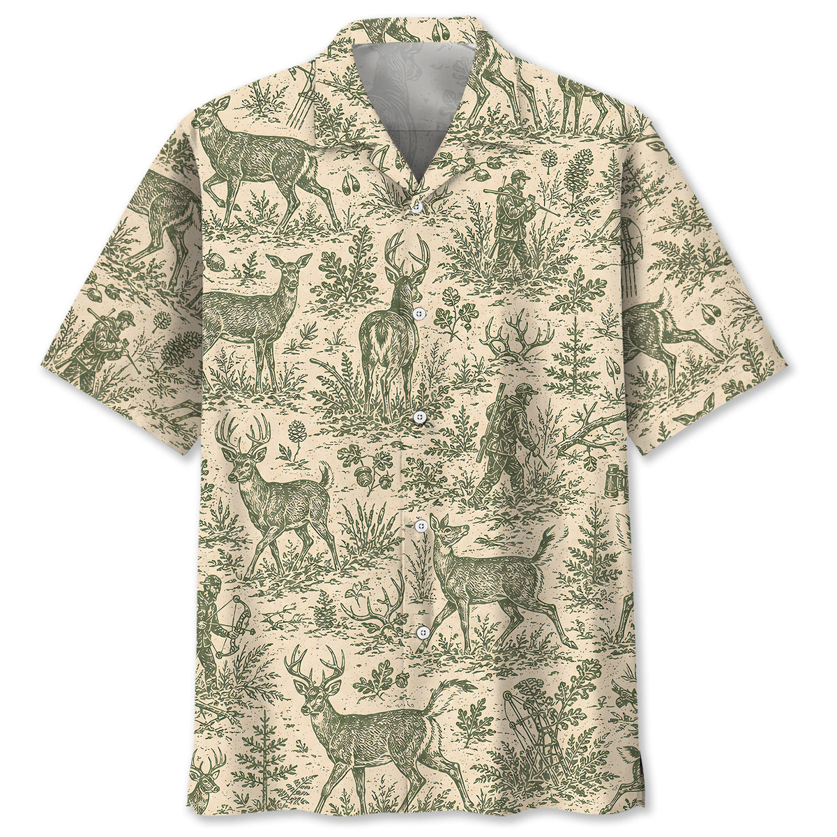 Classic Deer Hunt Hawaiian Shirt