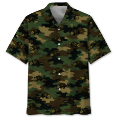 Opossum Camouflage Millitary Hawaiian Shirt