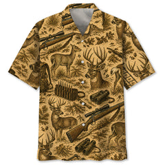 Vintage Deer Hunting Hawaiian Shirt
