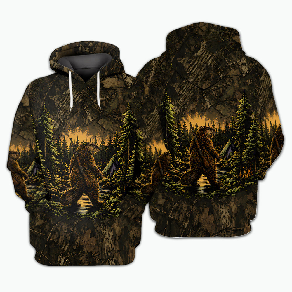 Beaver Camouflage Hunting All Over Print