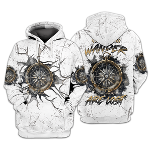 Not All Who Wander Are Lost Compass Cracks All Over Print Shirt