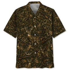 Vintage Deer Hunting Hawaiian Shirt
