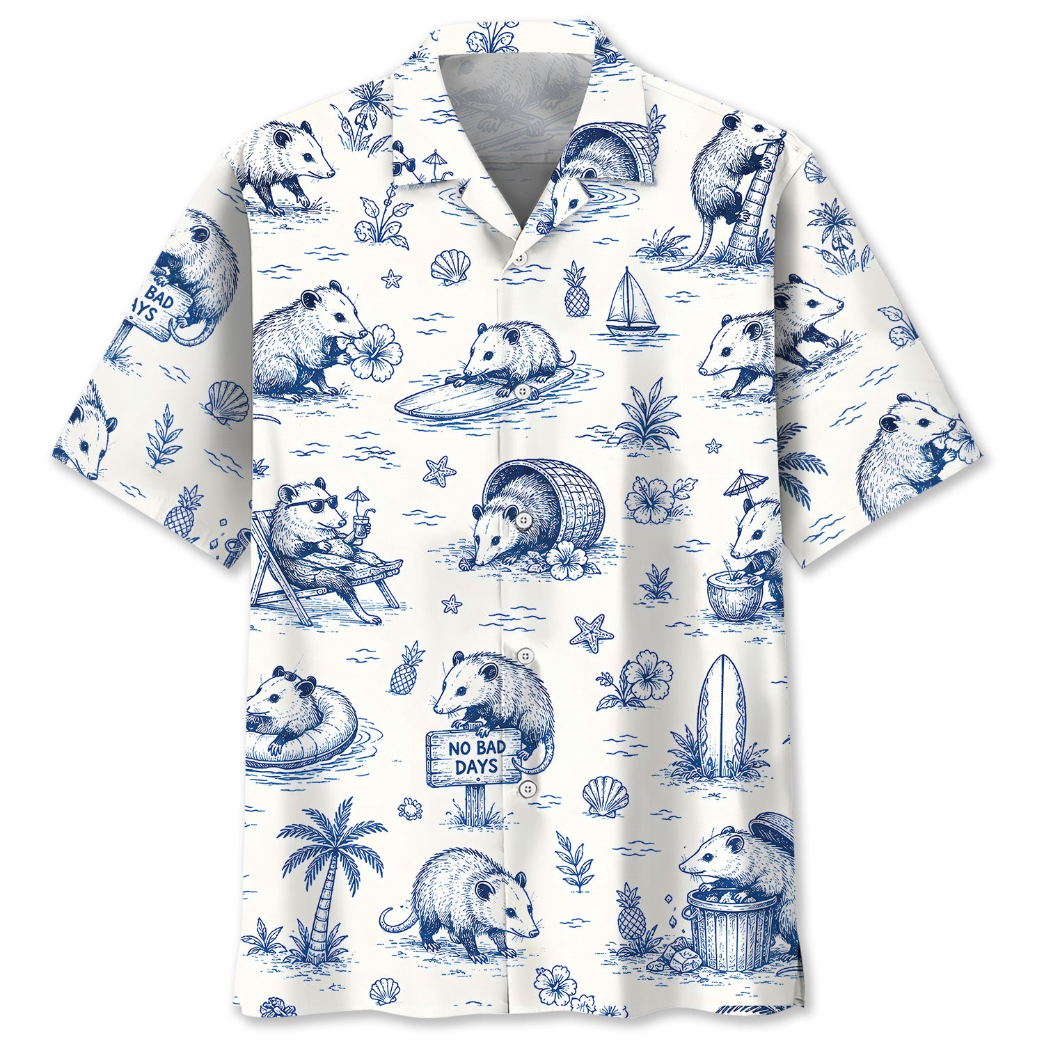Opossum Summer Vibes Hawaiian Shirt