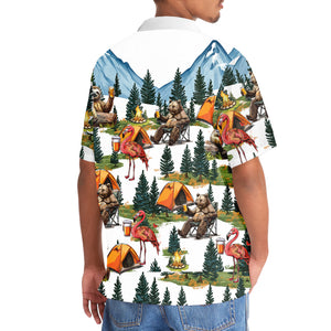 Camping Crew In The Woods Hawaiian Shirt