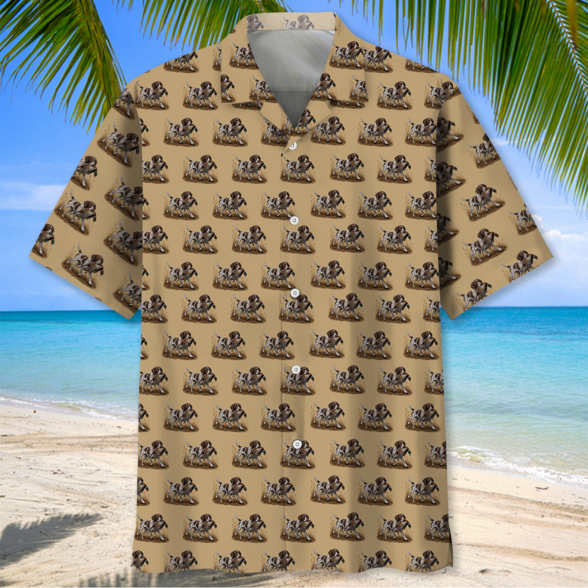 Pheasant Hunting With GSP Dog Pattern Hawaiian Shirt