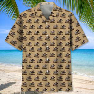 Pheasant Hunting With GSP Dog Pattern Hawaiian Shirt