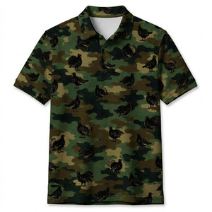 Grouse Camouflage Millitary Men Polo Shirt