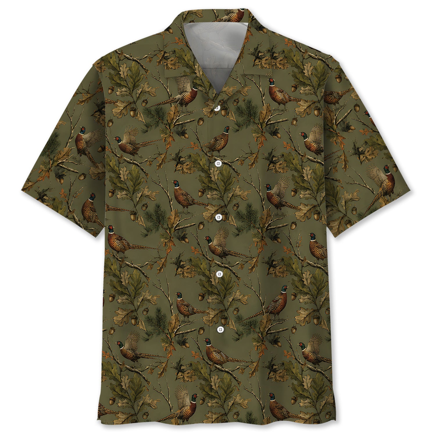 Wild Pheasant Field Heritage Hawaiian Shirt