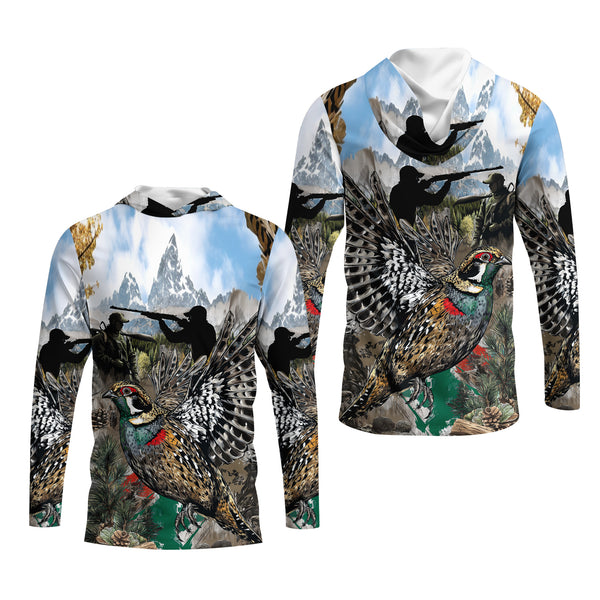 Quail And Hunter In The Wild All Over Print