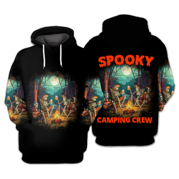 Spooky Camping Crew Halloween All Over Print Shirt