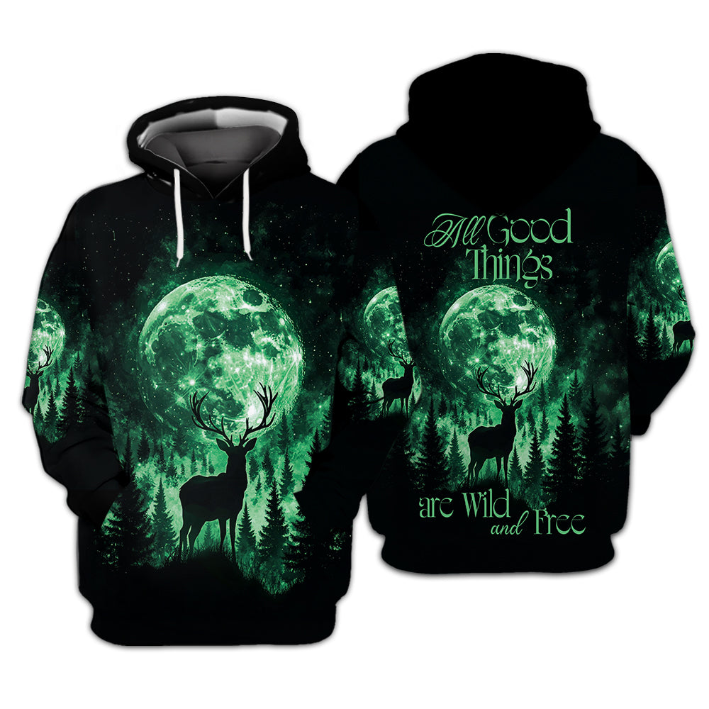 All Good Things Are Wild And Free All Over Print Shirt