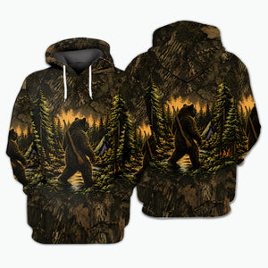 Black Bear Camouflage Hunting All Over Print