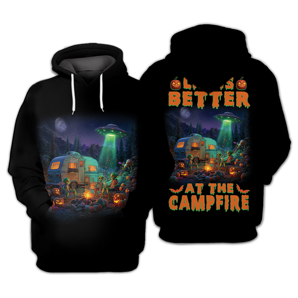 Life Is Better At The UFO Campfire All Over Print Shirt