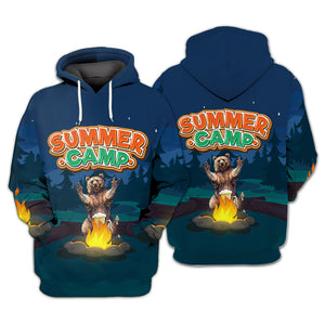 Summer Camp Grizzly Bear All Over Print Shirt