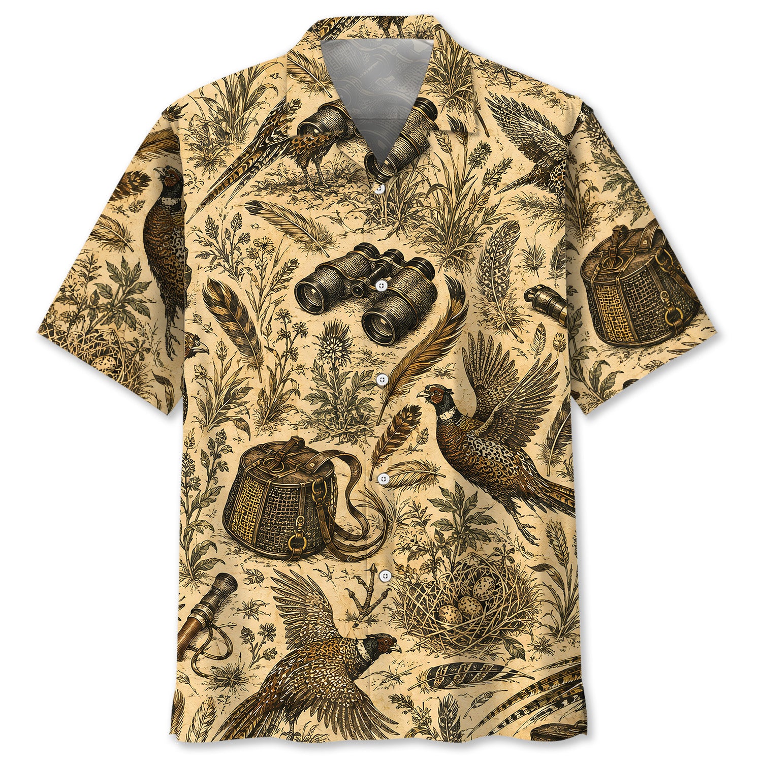 Pheasant Hunting Vintage Hawaiian Shirt