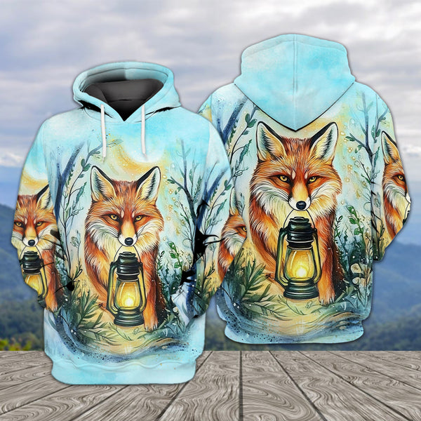 Wild Fox Finding The Way All Over Print Shirt