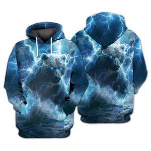 Electric Powerful Bear Awesome Cool All Over Print Shirt