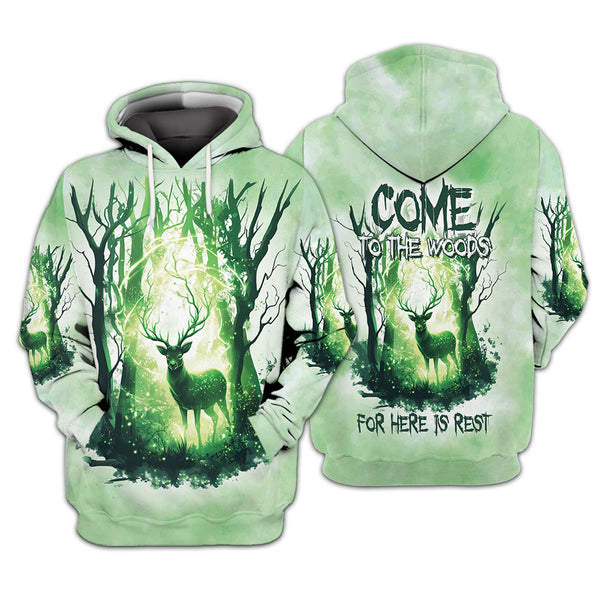 Come To The Woods For Here Is Rest All Over Print Shirt