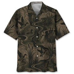 Camouflage Duck Hunting Hawaiian Shirt
