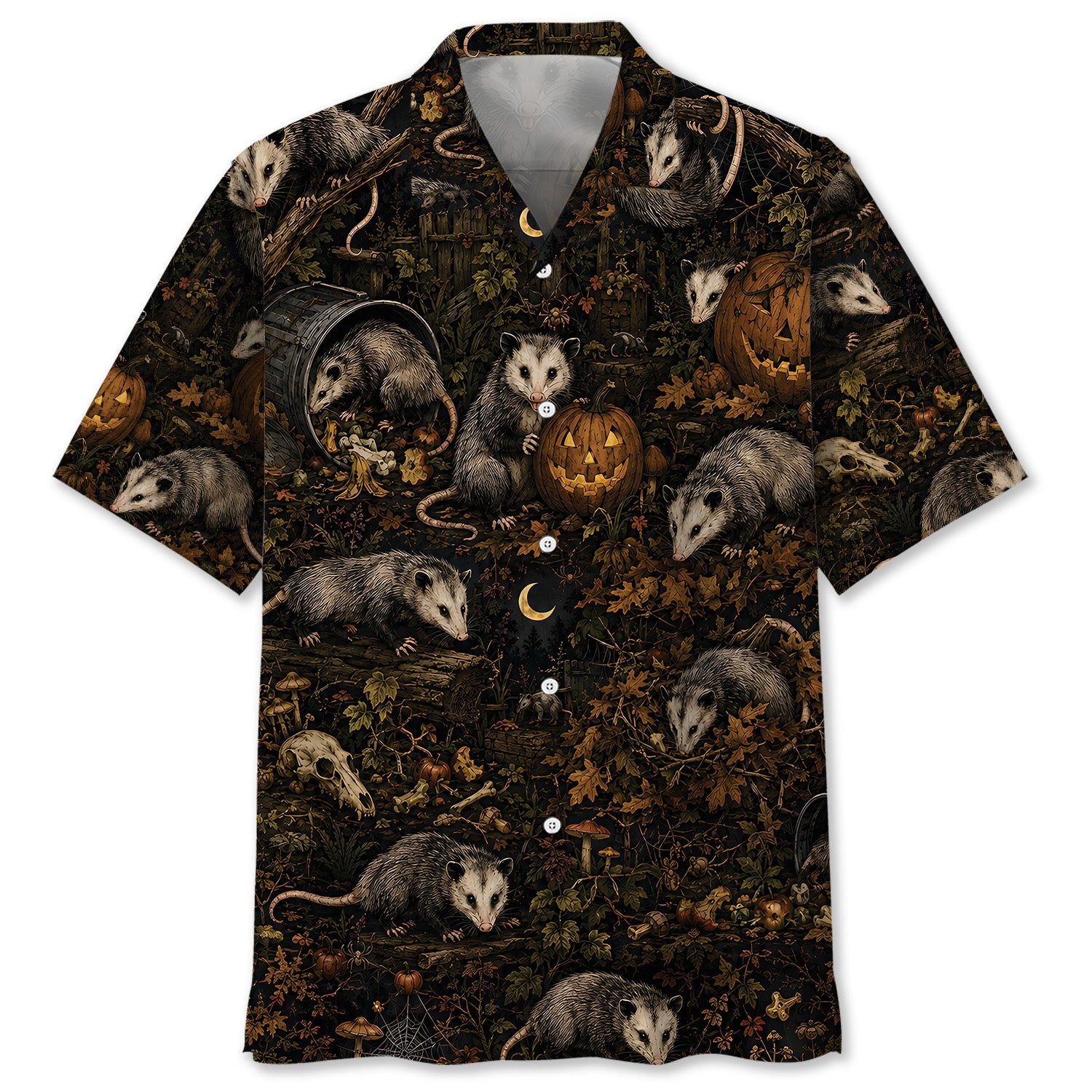 Virginia Opossum Halloween Hawaiian Shirt