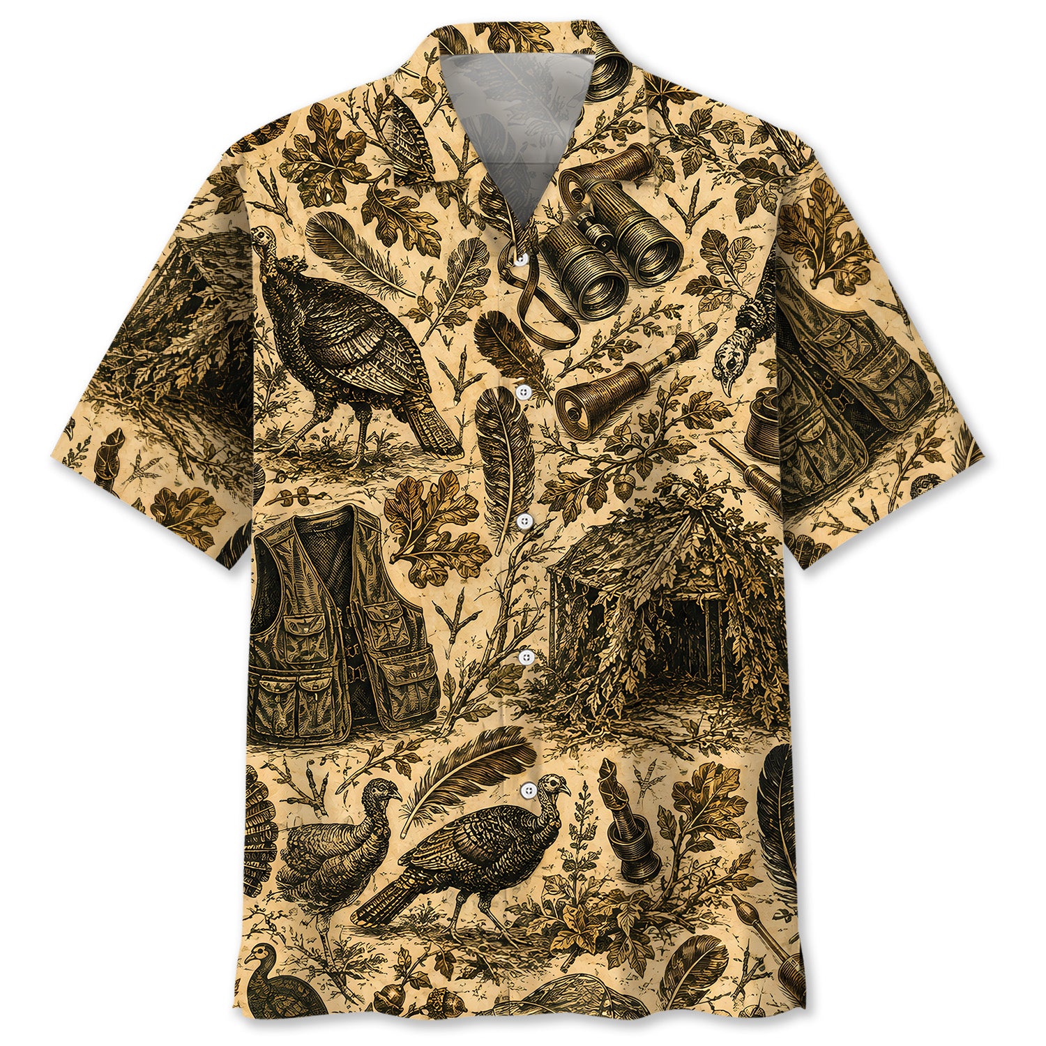 Turkey Hunting Vintage Hawaiian Shirt