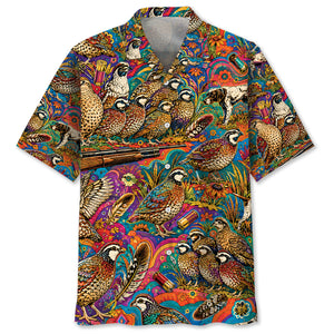 Psychedelic Quail Hunting Hawaiian Shirt