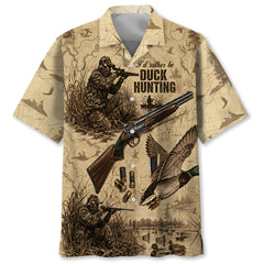Vintage Mallard Duck Hunting Hawaiian Shirt