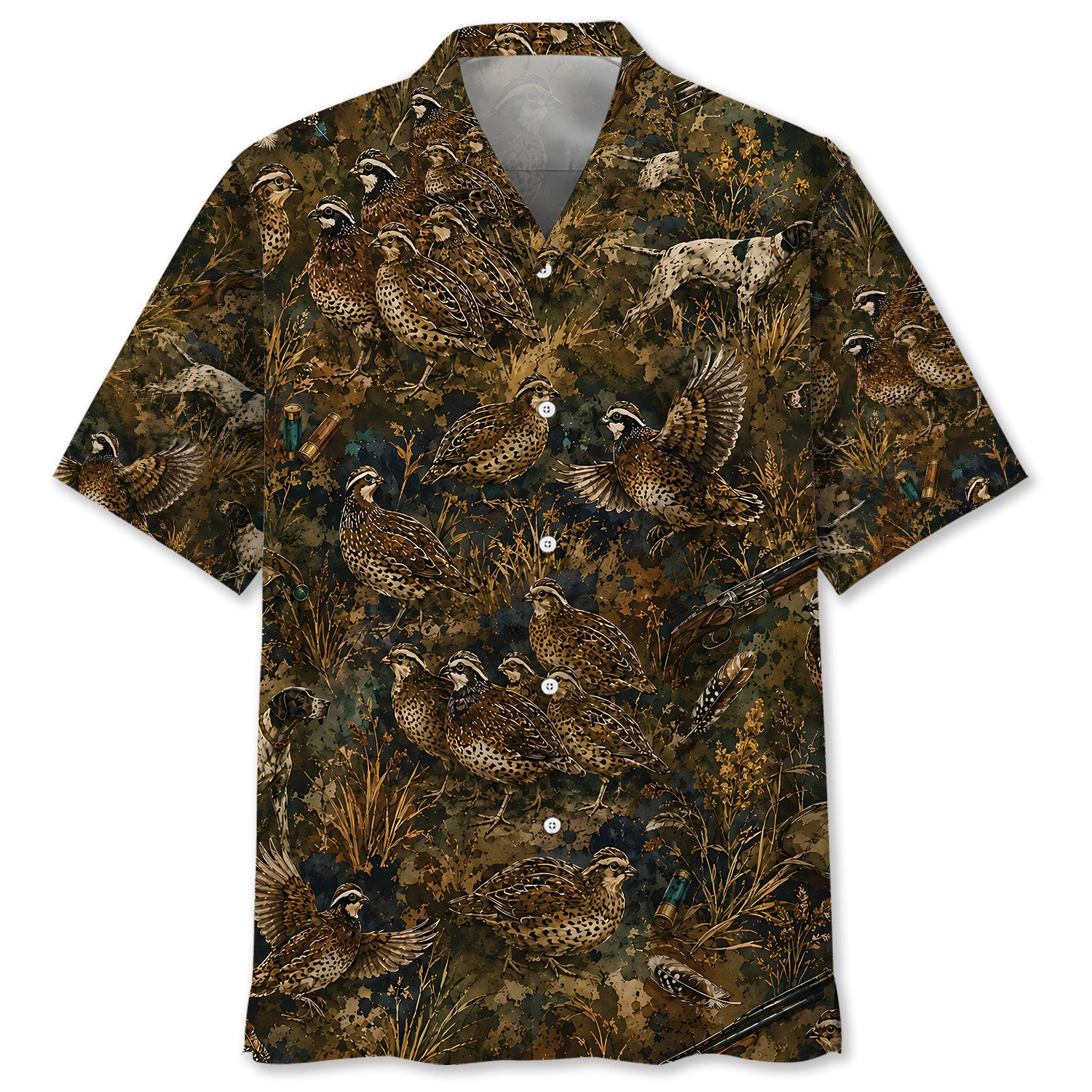 Quail Hunting Camo Hawaiian Shirt