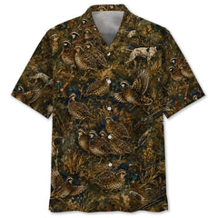Quail Hunting Camo Hawaiian Shirt
