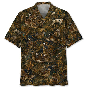 Quail Hunting Camo Hawaiian Shirt