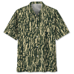 Deer Stripe Camouflage Hawaiian Shirt