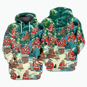 Bigfoot Camping Xmas All Over Print Shirt