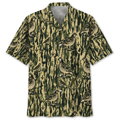 Ptarmigan Stripe Camouflage Hawaiian Shirt