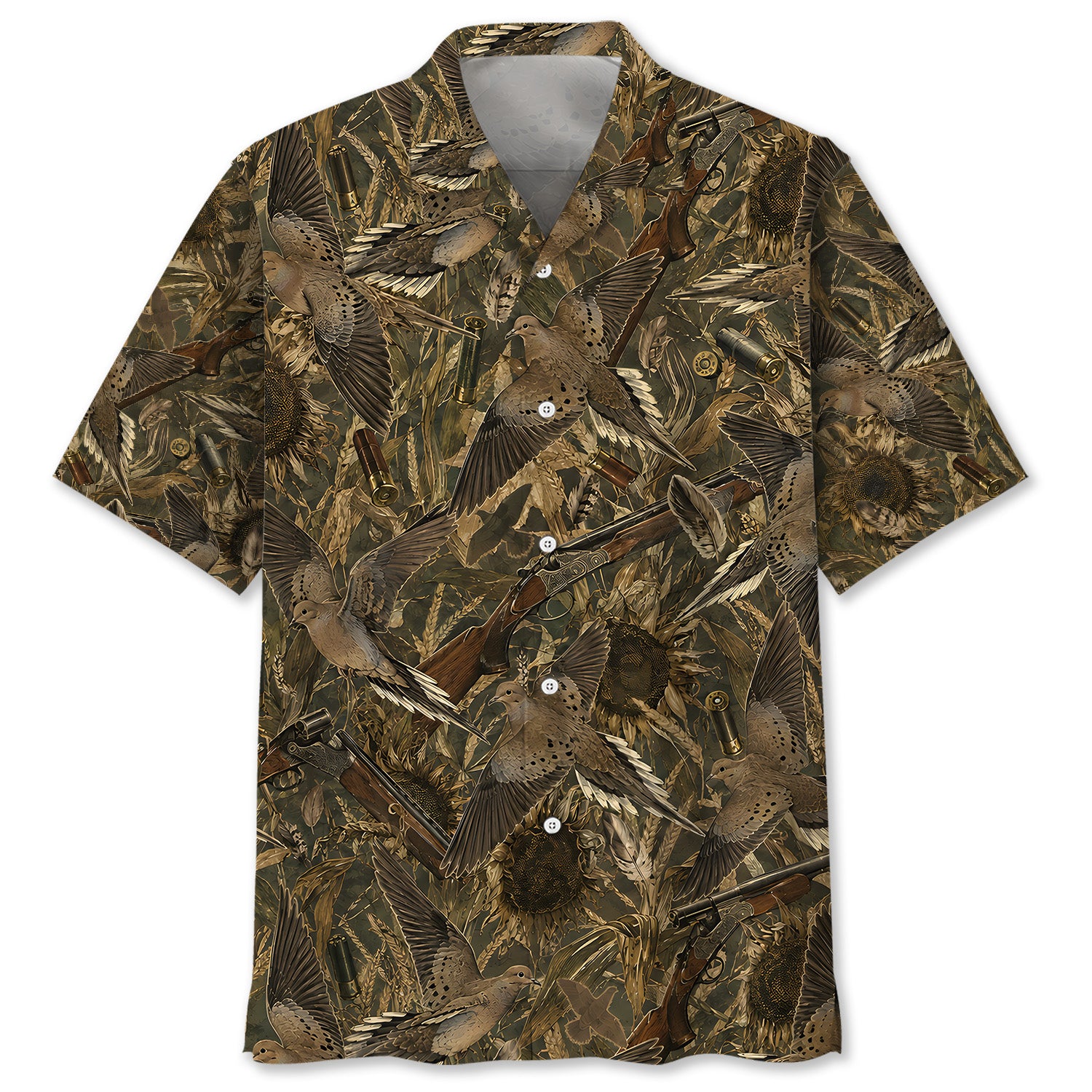Camouflage Dove Hunting Hawaiian Shirt