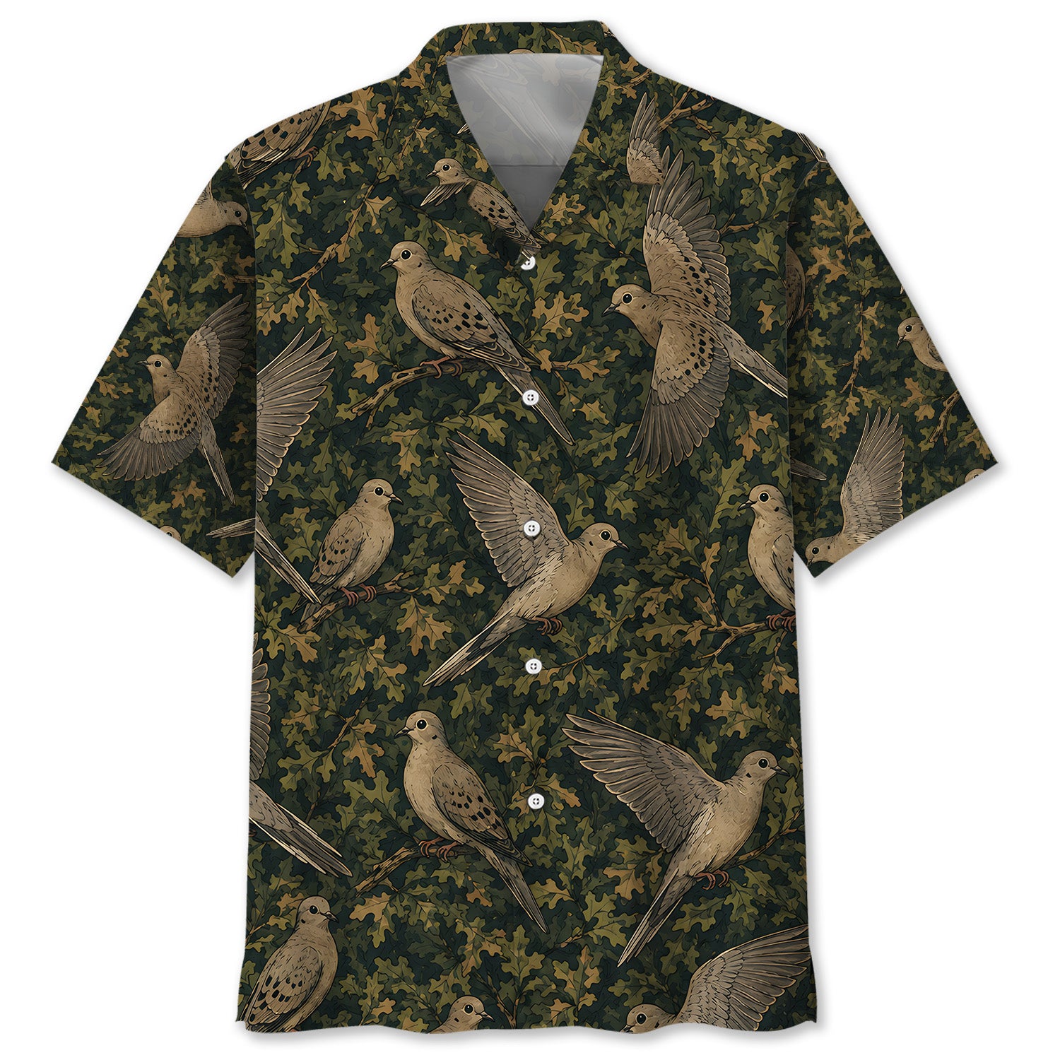 Dove Woodland Hawaiian Shirt
