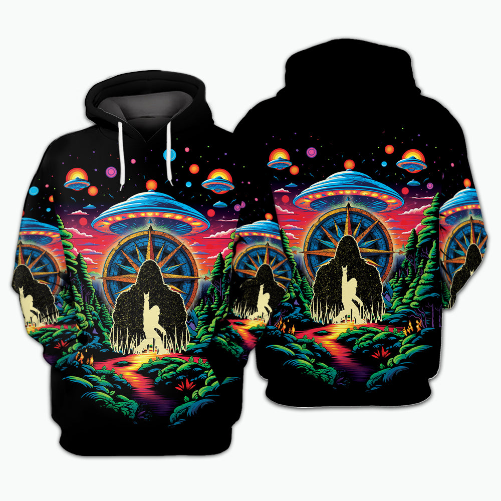 Bigfoot Mountain Adventure All Over Print Shirt
