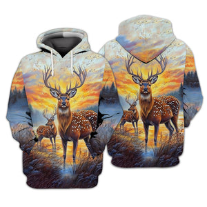 Deers In The Wild All Over Print Shirt