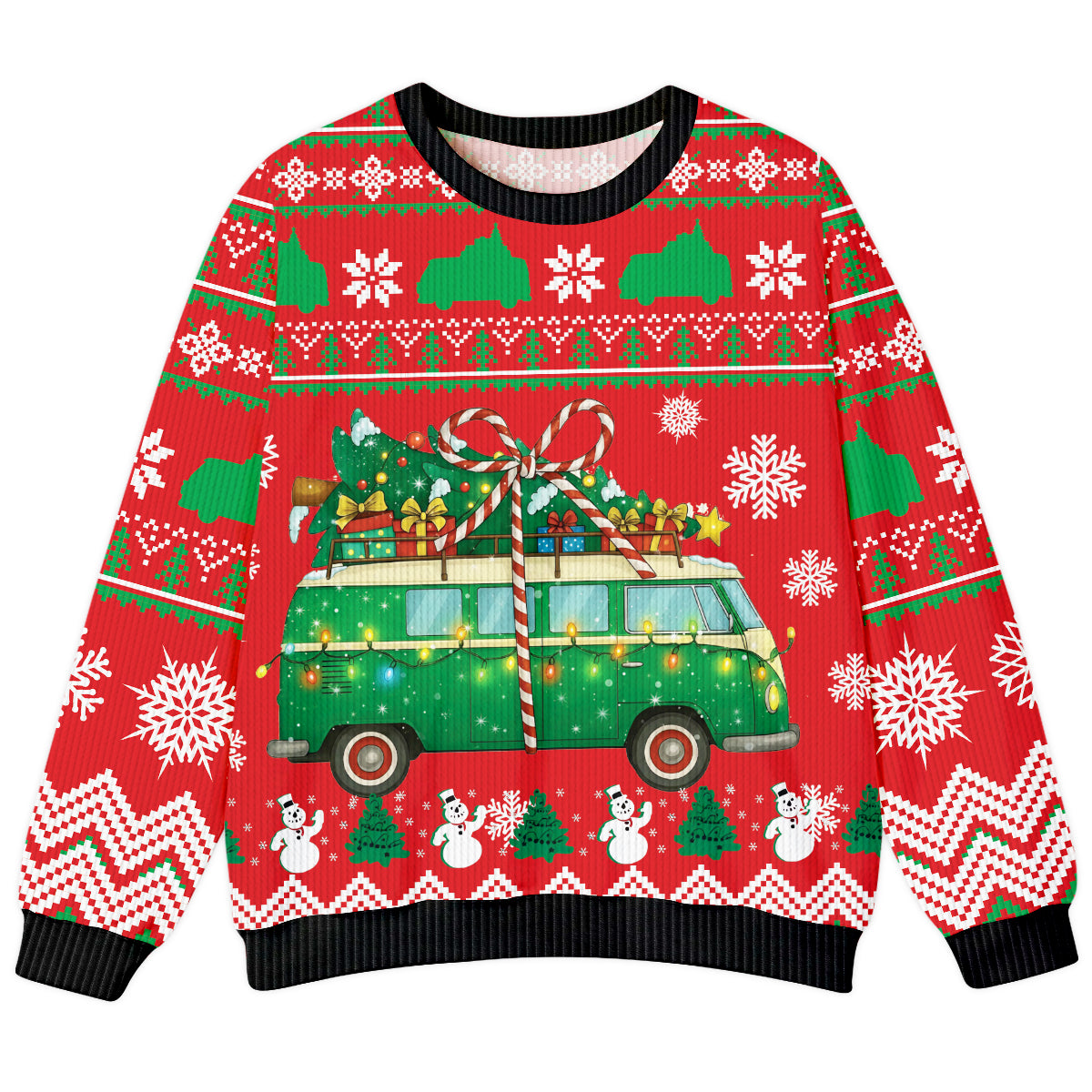 Christmas Camper Vans Ugly Sweater