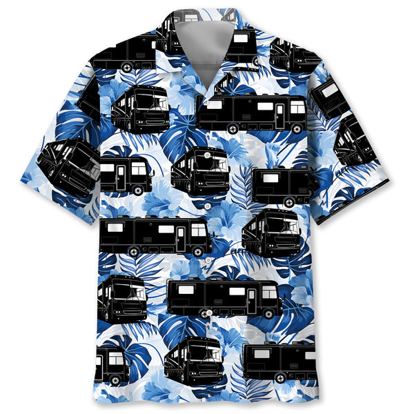 Nature Class A Sleeper Rv Hawaiian Shirt