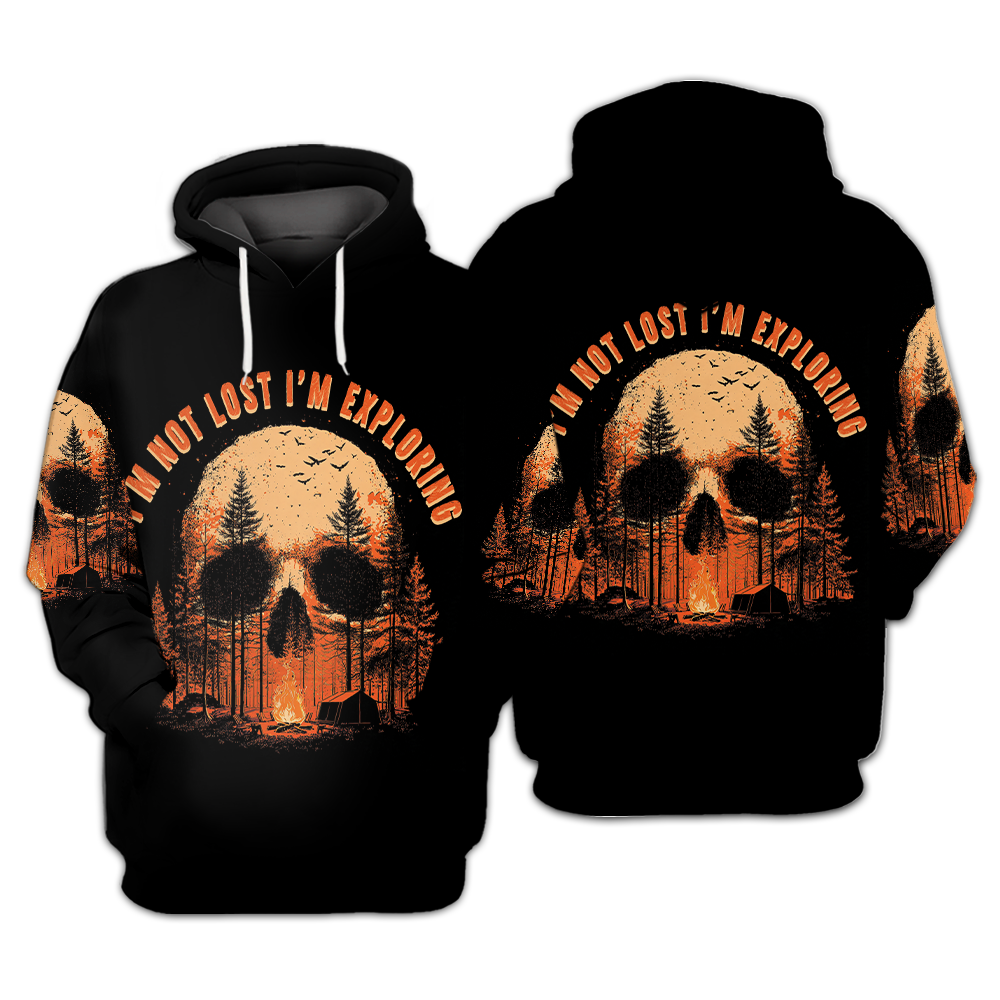Creepy I'm Not Lost I'm Exploring All Over Print Shirt
