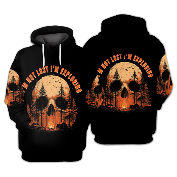 Creepy I'm Not Lost I'm Exploring All Over Print Shirt